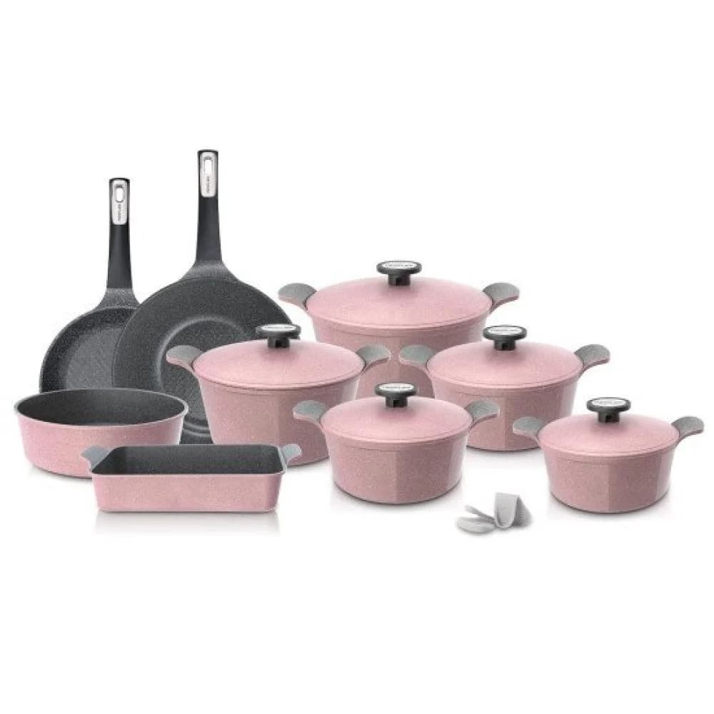 Set Extrema Korean Céramique 14 Pièces — Rose