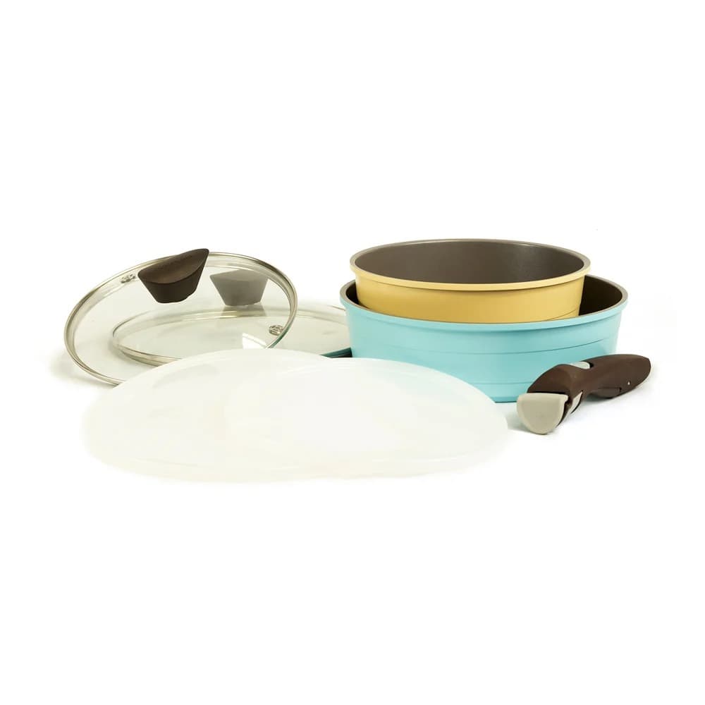 Neoflam Set Midas 5 Pièces Non-Induction + 2 Couvercles Offerts