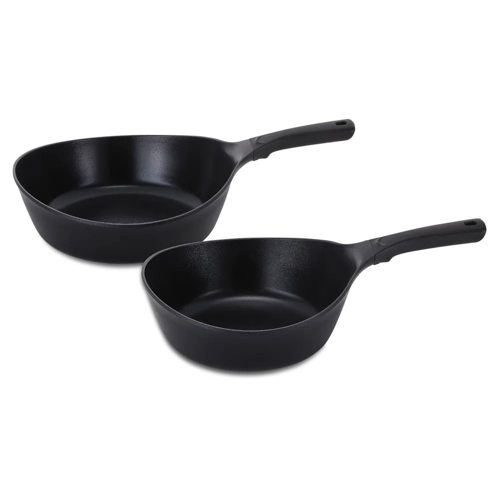 Neoflam Vulcan Set de 2 Woks 24 & 28cm Noir Induction