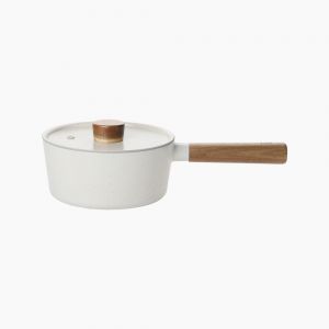 Neoflam Casserole Aluminium 18 cm — Fika Cream (Couvercle Verre)