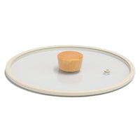 Faitout profond Neoflam Fika 22 cm compatible induction avec couvercle en verre à bord en silicone