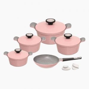 Neoflam Ensemble 13 Pièces — Rose Marbre