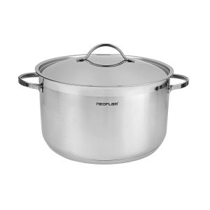 "NEOFLAM 26 CM stainless steel marmite – large Inox cooking pot with lid for family meals"

