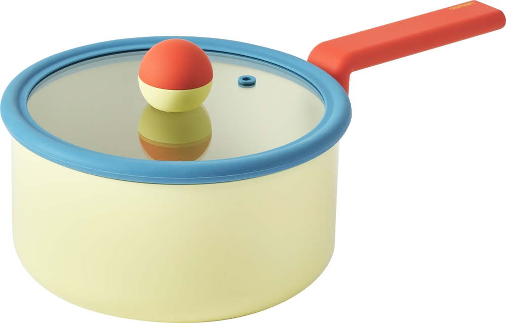 Neoflam Danish — Casserole Aluminium 18 cm avec Couvercle en Verre